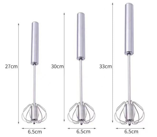 🔥Stainless Steel Hand-Push Rotary Whisk
