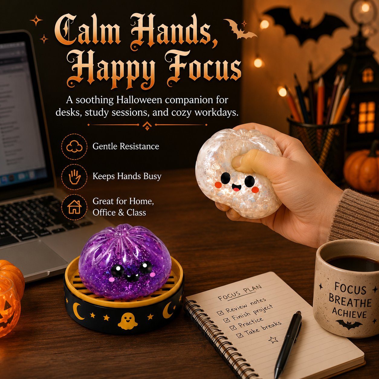 👻Halloween Ghost Dumpling Squishy Toy