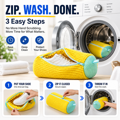 No-Scrub Shoe Washing Bag – Clean & Protect Your Sneakers In The Washing Machine