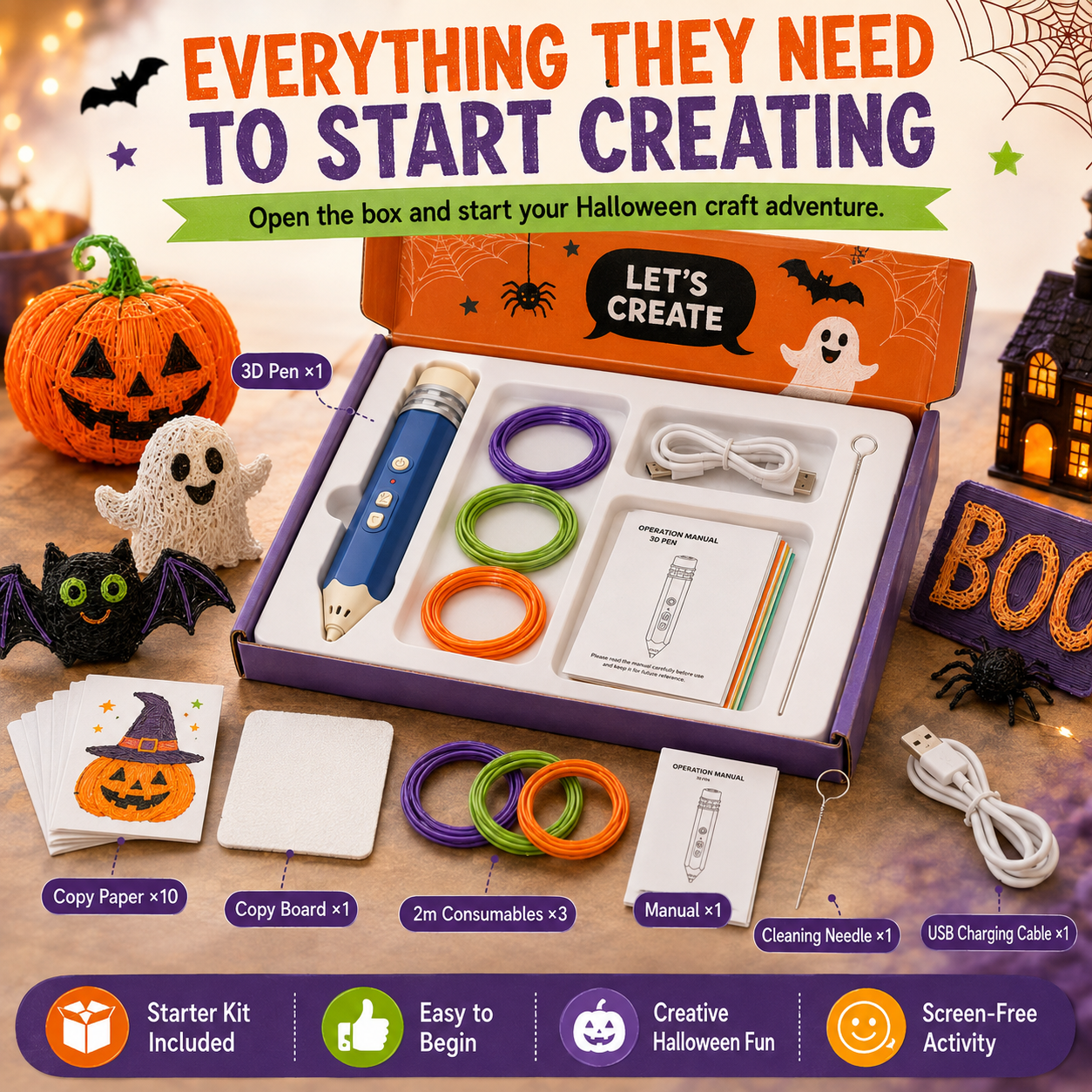 🎃 3D Magic Drawing Pen™ Turn Imagination Into Real 3D Creations