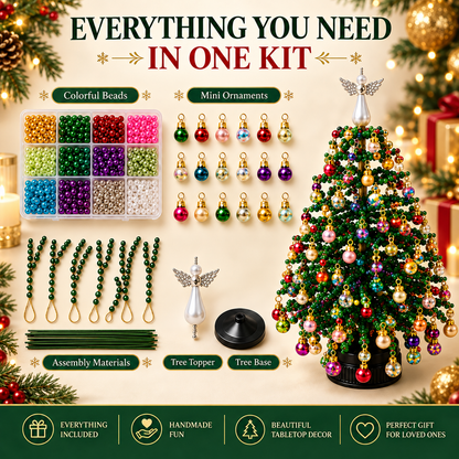 🌟 50% OFF Beaded Christmas Tree DIY Kit 🎄 Make Your Own Festive Keepsake This Holiday
