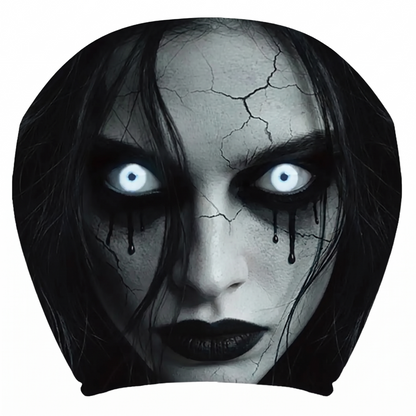 👻 Glowing-Eye Ghost Car Headrest Covers – Universal Scary Seat Protectors