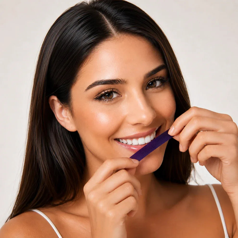 Stemhalo™🔥V34 Purple Whitening Strips, Instant Yellow Teeth Brightening