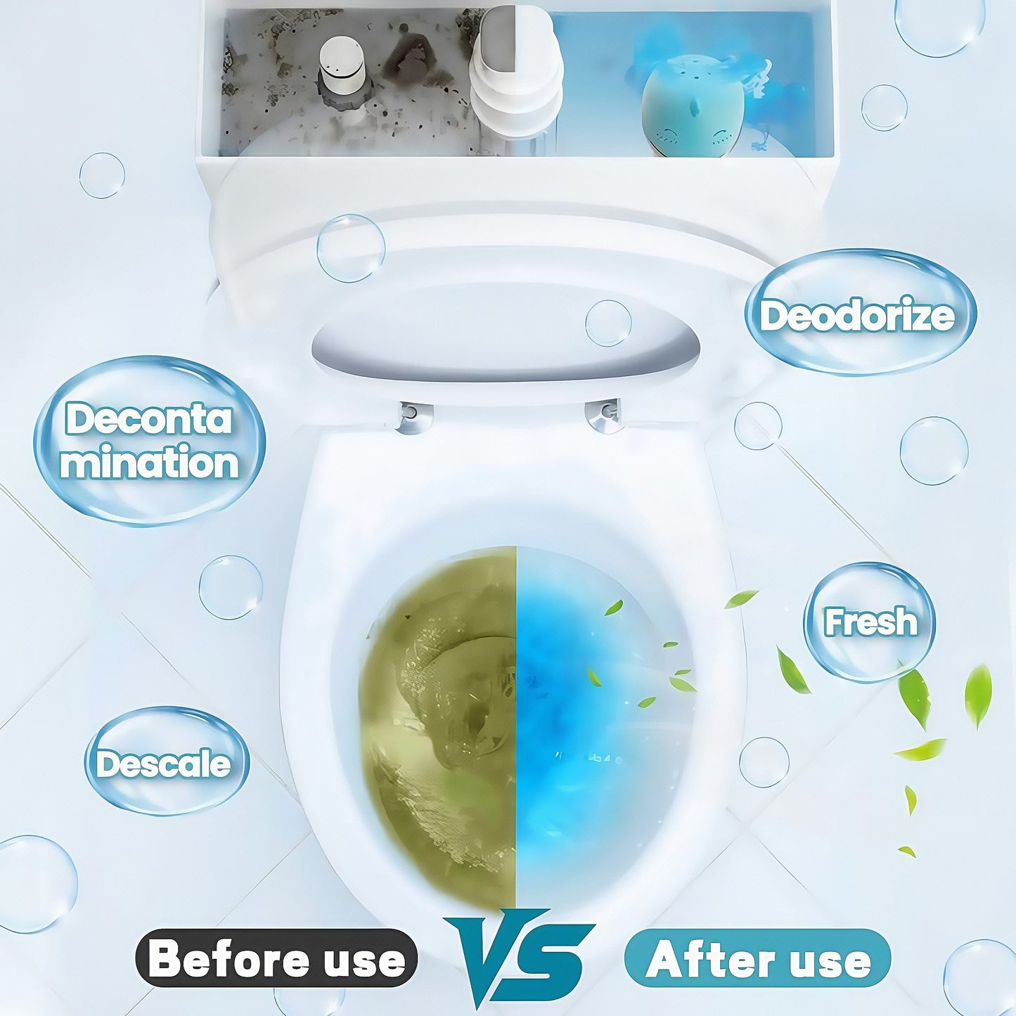🏆Flash Sale🔥🔥Toilet Cleaner & Toilet Deodorizer Wonder,Best Gifts