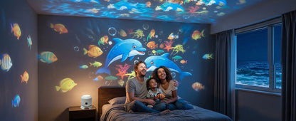 Dynamic Rotating LED Projector Light