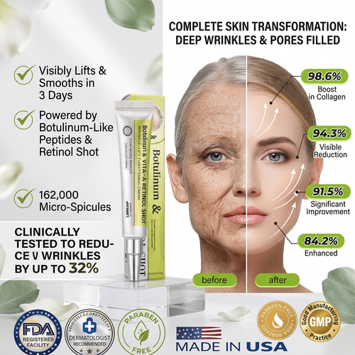 VESTRA🔥 Botulinum & Vita-A Retinol Shot Cream | Wrinkle-Lift Tightening Anti-Aging Cream✨