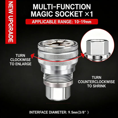 🔥 Universal Socket Wrench™                     One Tool Replaces 30+ Sockets        Adjustable Universal Socket Tool for Ratchets, Torque Wrenches & Power Drills