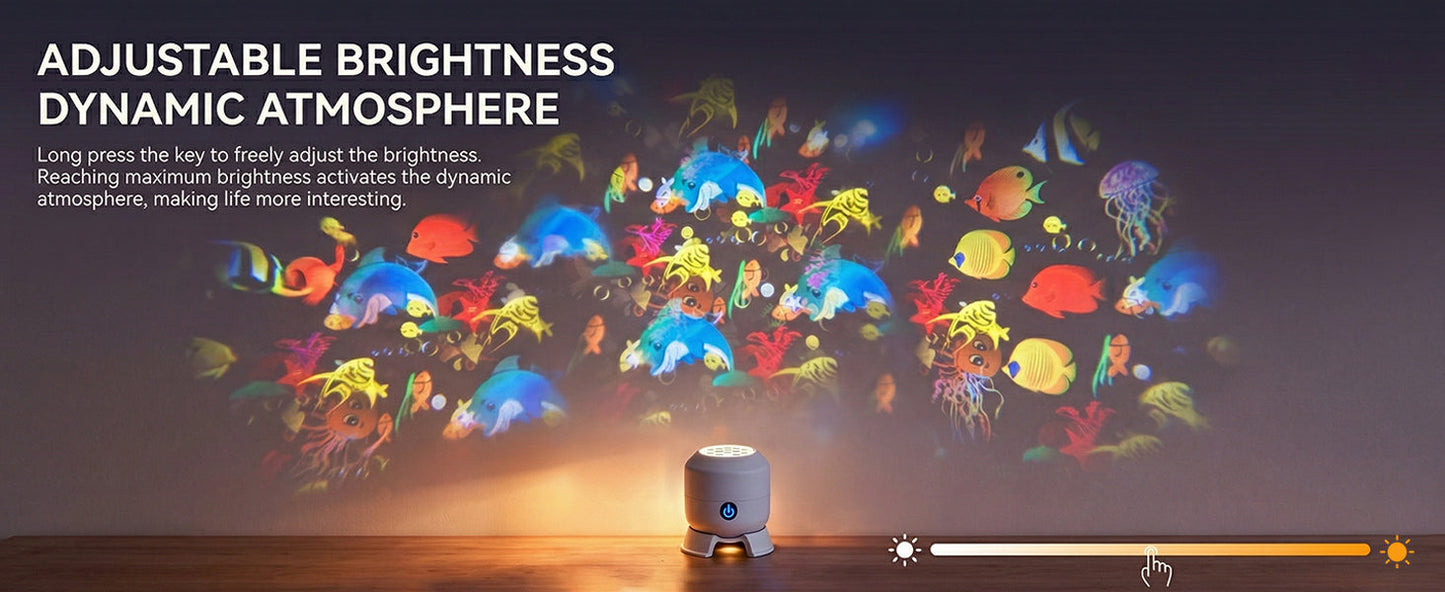 Dynamic Rotating LED Projector Light