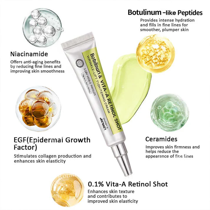 VESTRA🔥 Botulinum & Vita-A Retinol Shot Cream | Wrinkle-Lift Tightening Anti-Aging Cream✨