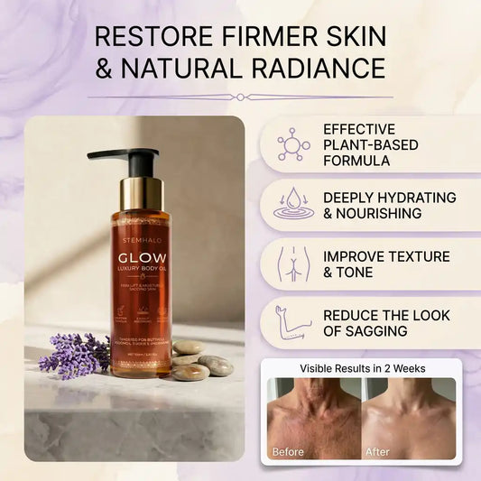 Stemhalo Glow Body Oil | Firm, Tighten & Brighten Sagging Body Skin