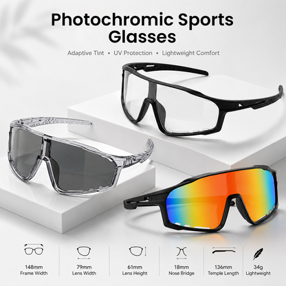 ☀️UV400 Photochromic Polarized Safety Glasses