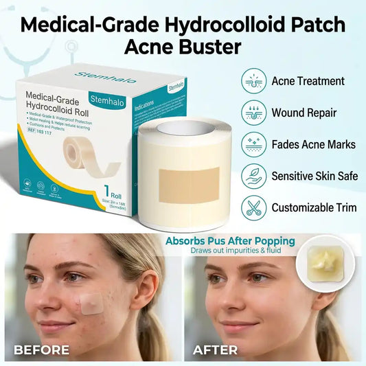 Stemhalo Hydrocolloid Acne Patch | Treat Pimples, Repair Wounds & Fade Acne Marks