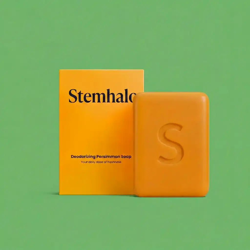 Stemhalo Deodorizing Persimmon Soap |Target Age-Related Skin Odor At The Source