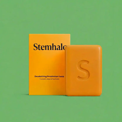 Stemhalo Deodorizing Persimmon Soap |Target Age-Related Skin Odor At The Source