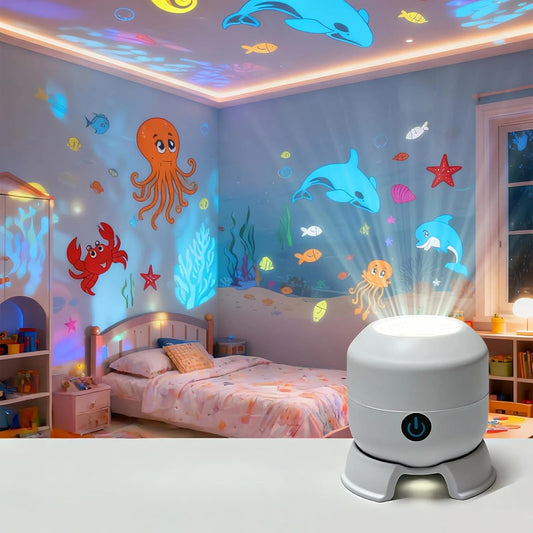 Dynamic Rotating LED Projector Light