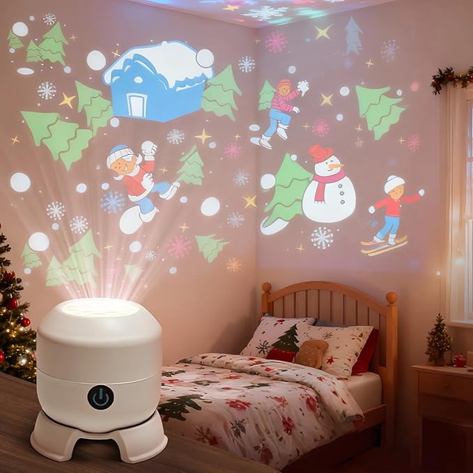 Dynamic Rotating LED Projector Light