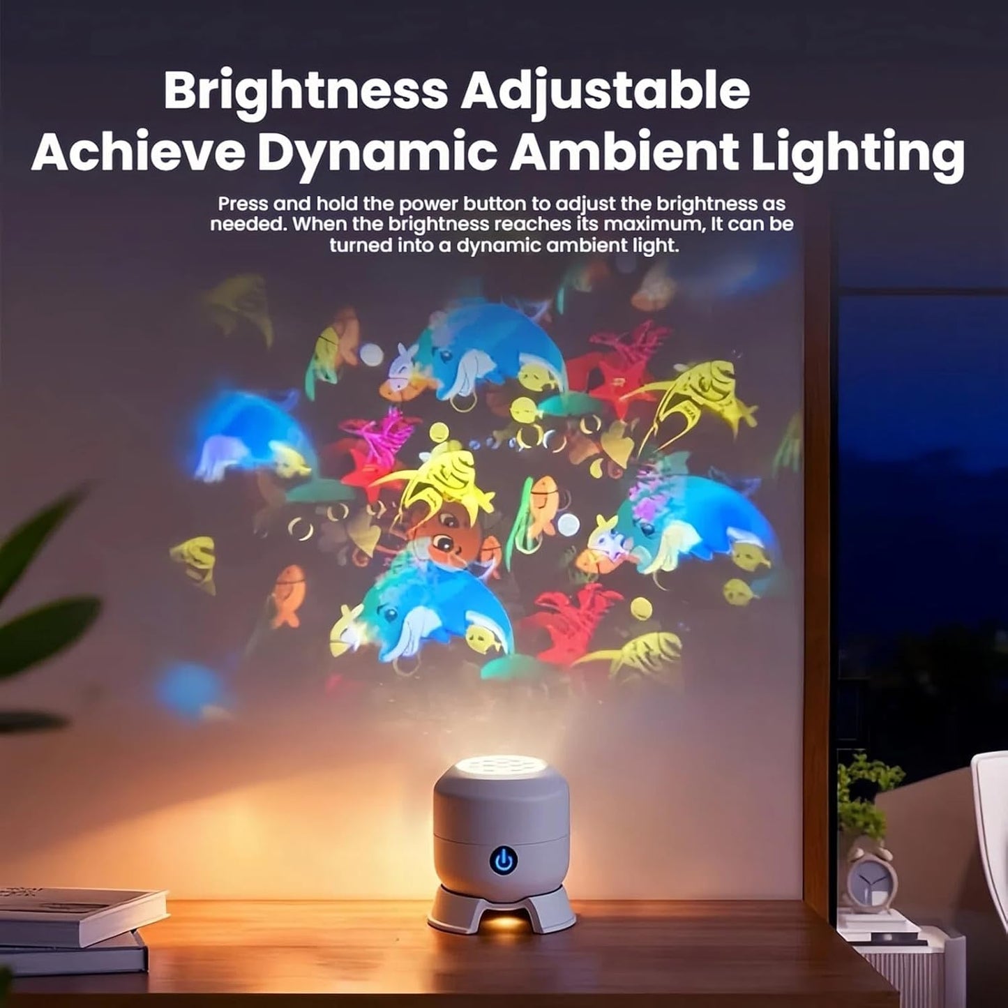 Dynamic Rotating LED Projector Light