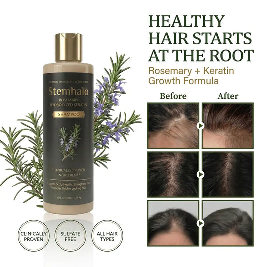 Stemhalo Growth-Support Shampoo | Stop Excessive Shedding & Grow Denser Hair