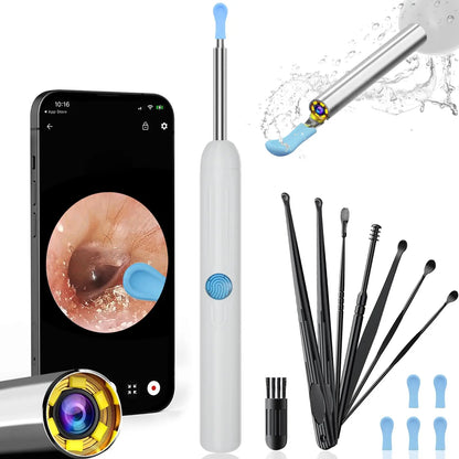 🔍Ear Hygiene Set, HD Visual Earwax Removal Tool with Camera, 1080P HD Camera Ear Cleaner, Compatible with iPhone and Android Phones