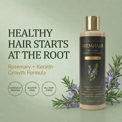 Stemhalo Growth-Support Shampoo | Stop Excessive Shedding & Grow Denser Hair
