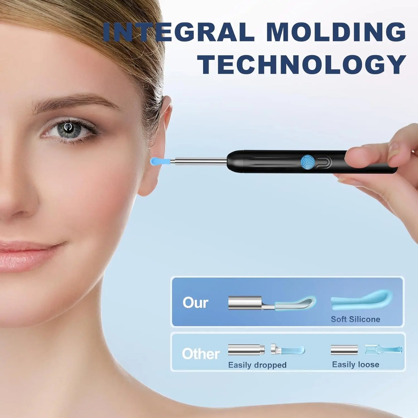 🔍Ear Hygiene Set, HD Visual Earwax Removal Tool with Camera, 1080P HD Camera Ear Cleaner, Compatible with iPhone and Android Phones