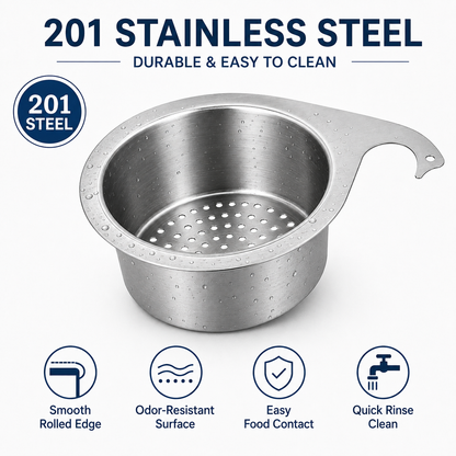 🧺 SAVE 60% Hanging Sink Drain Basket 💧 Catch Scraps & Drain Water Fast