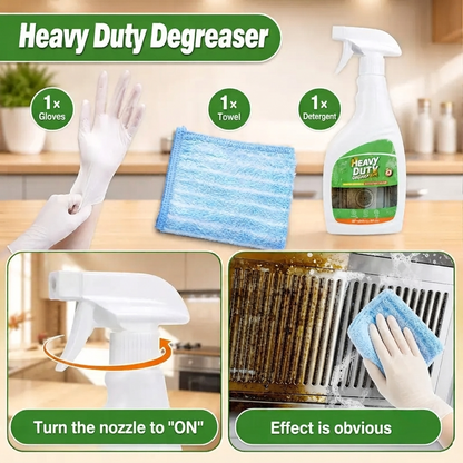 🍑 Heavy Duty Range Hood Cleaner Spray – Kitchen Grease Remover for Hood Filters, Stovetops, Backsplash & Stainless Steel