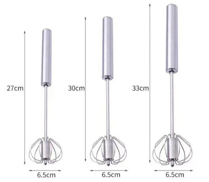 🔥Stainless Steel Hand-Push Rotary Whisk