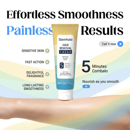 Stemhalo 🔥 Full-Body Hair Removal Cream, Gentle Painless Depilation