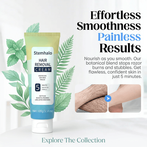 Stemhalo 🔥 Full-Body Hair Removal Cream, Gentle Painless Depilation