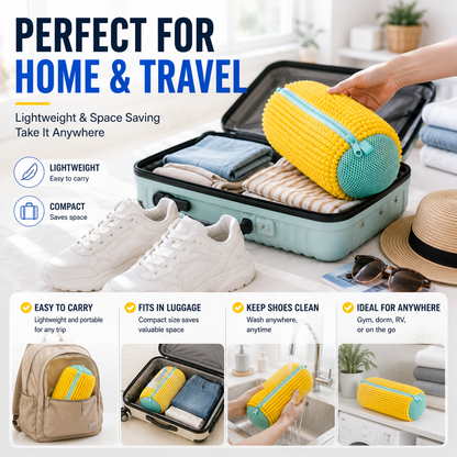 No-Scrub Shoe Washing Bag – Clean & Protect Your Sneakers In The Washing Machine