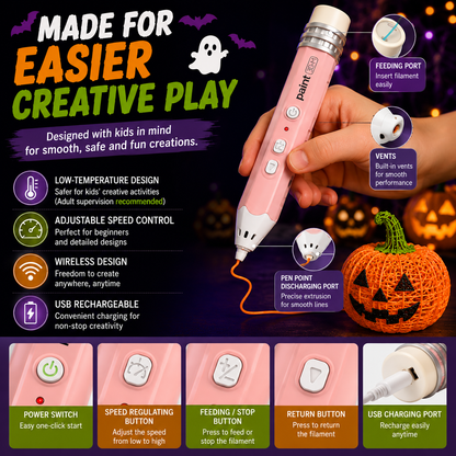 🎃 3D Magic Drawing Pen™ Turn Imagination Into Real 3D Creations
