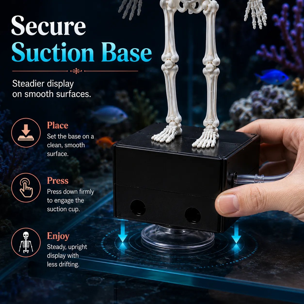 💀Dancing Skeleton Aquarium Bubbler🫧