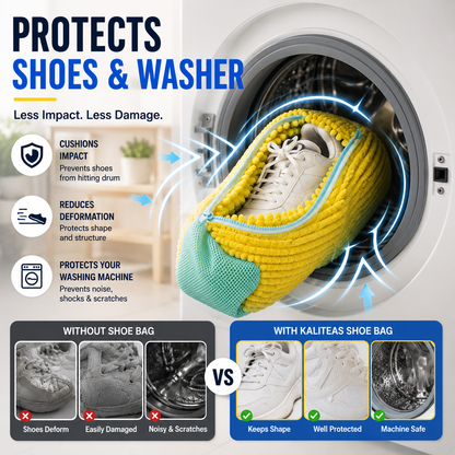 No-Scrub Shoe Washing Bag – Clean & Protect Your Sneakers In The Washing Machine