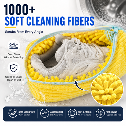 No-Scrub Shoe Washing Bag – Clean & Protect Your Sneakers In The Washing Machine