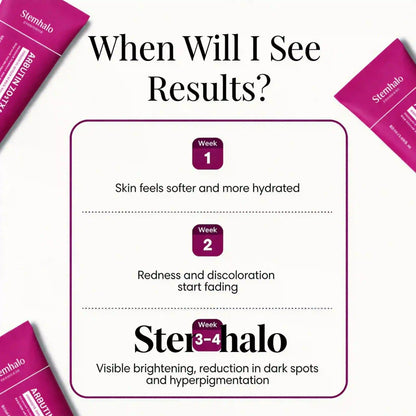 Stemhalo Alpha Arbutin+TXA Brightening Cream | Rapidly Fade Freckles, Acne Scars & Melasma, Reveal Luminous Glass Skin