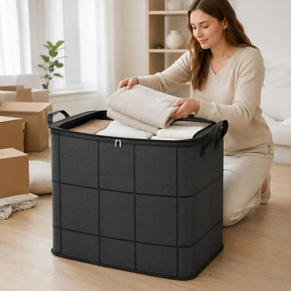 🔥Summer Limited-Time 50% OFF 🎁 – Large Capacity Zippered Fabric Organizer for Bedding & Clothes