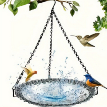 🔥💐SPRING DAY SALE- ONLY 💲23.99!⚡50K+ SOLD!🐦Solar Cascade Hanging Bird Bath Fountain