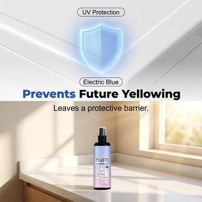 🧴 Multi‑Purpose Plastic Yellowing Remover Spray – From Yellowed to Bright White in Seconds! ✨💪 No scrubbing, no replacing – just spray, wait, and restore. 🛠️🟡