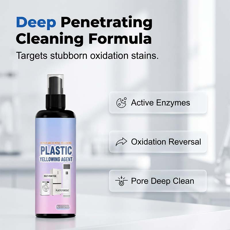 🧴 Multi‑Purpose Plastic Yellowing Remover Spray – From Yellowed to Bright White in Seconds! ✨💪 No scrubbing, no replacing – just spray, wait, and restore. 🛠️🟡