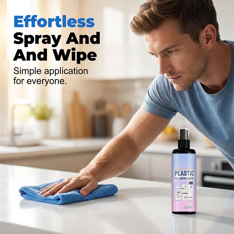 🧴 Multi‑Purpose Plastic Yellowing Remover Spray – From Yellowed to Bright White in Seconds! ✨💪 No scrubbing, no replacing – just spray, wait, and restore. 🛠️🟡