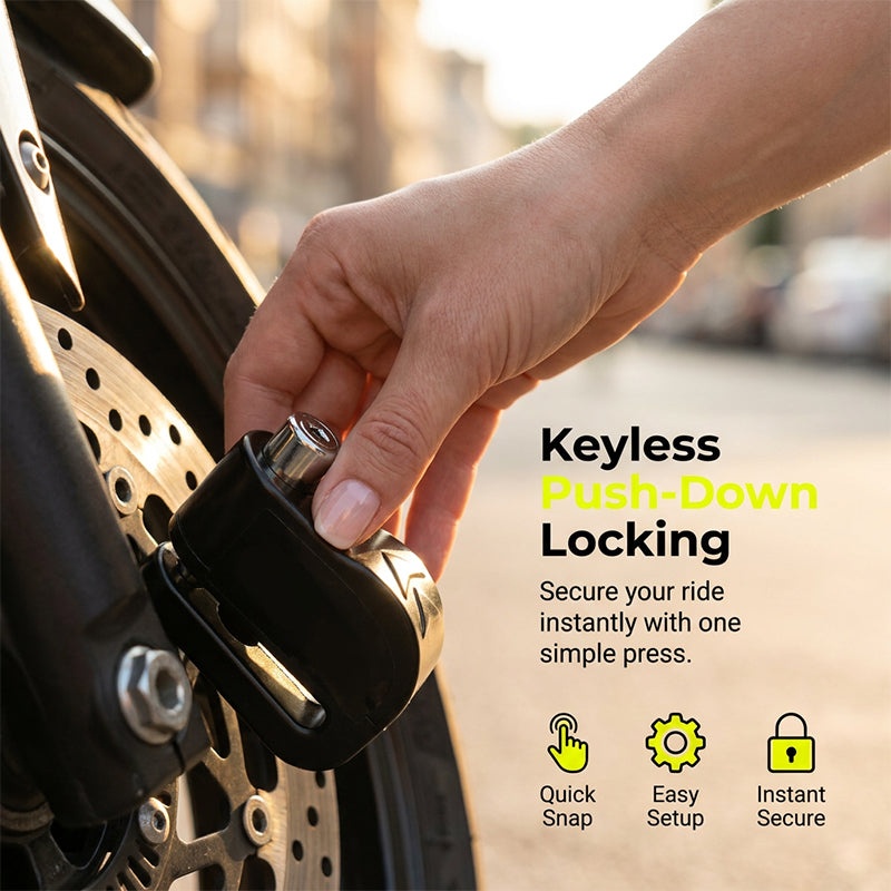 🔒 Motorcycle Disc Brake Alarm Lock – 110dB Anti-Theft Security 🏍️