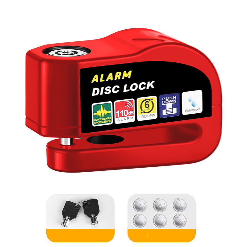 🔒 Motorcycle Disc Brake Alarm Lock – 110dB Anti-Theft Security 🏍️