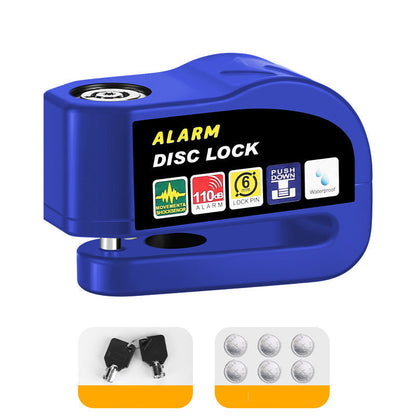 🔒 Motorcycle Disc Brake Alarm Lock – 110dB Anti-Theft Security 🏍️
